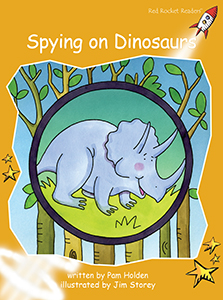 Cover Art for Spying on Dinosaurs
