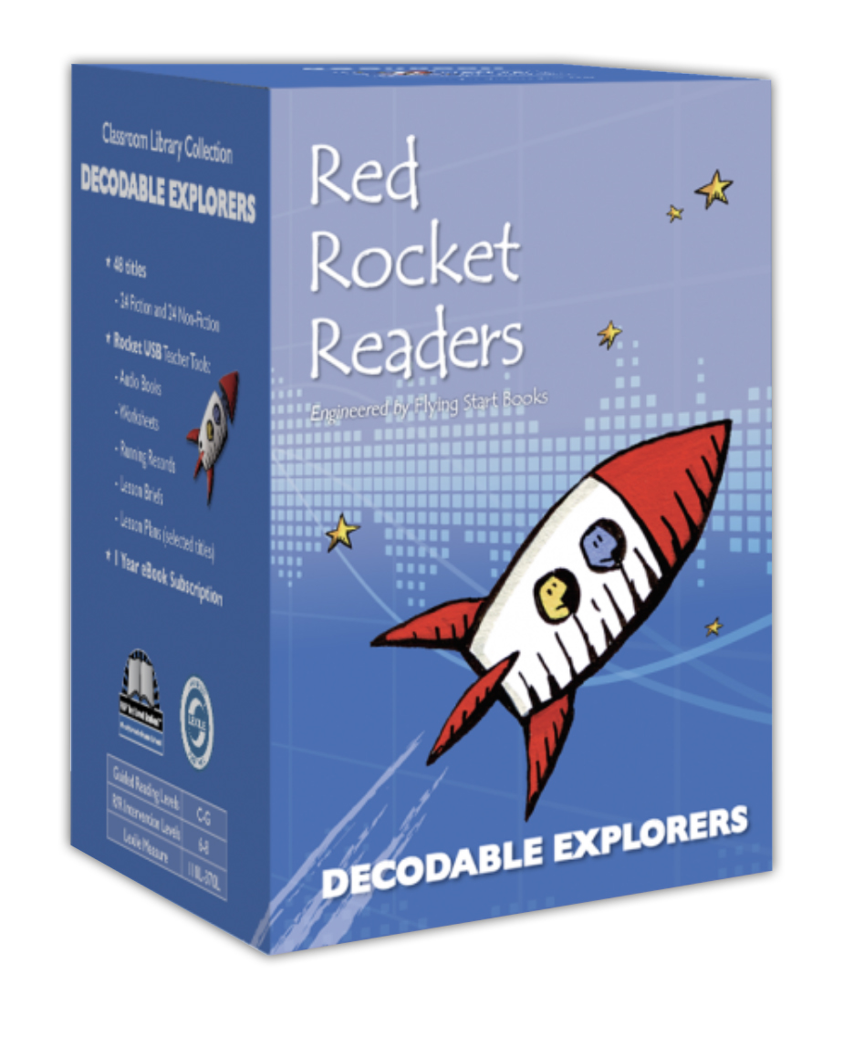 Cover Art for Red Rocket Readers Decodable Explorers Classroom Library